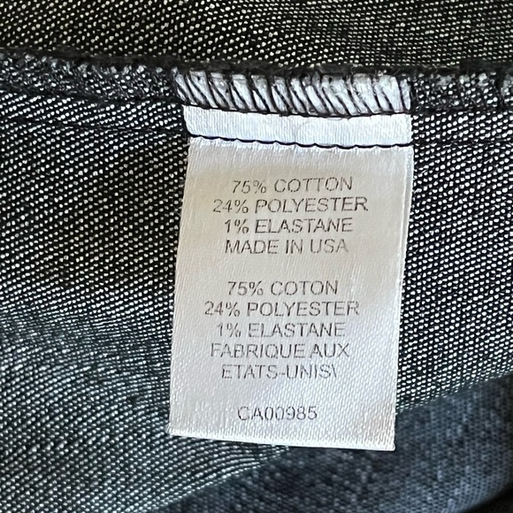 VTG Nanette Lepore Black Denim Classic Pencil Skirt Made in the USA Size 8 - Picture 12 of 13